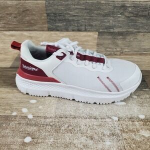Timberland PRO Setra Womens Work Shoes Sz 9.5 M Cream Cranberry Lace Up Sneakers